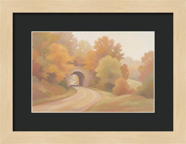 Tunnel Of Golden Autumn