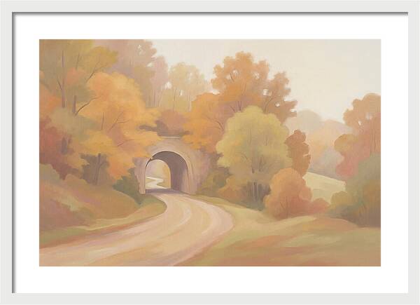 Tunnel Of Golden Autumn