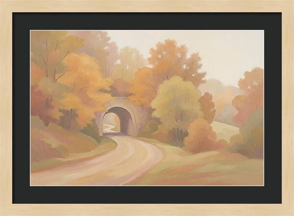 Tunnel Of Golden Autumn