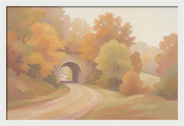 Tunnel Of Golden Autumn