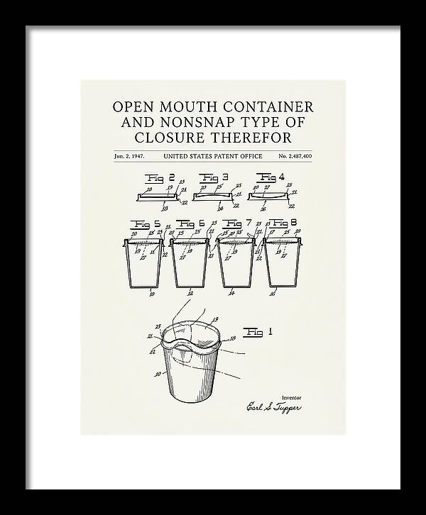 Tupperware Container And Lid Minimalist Patent Us2487400a