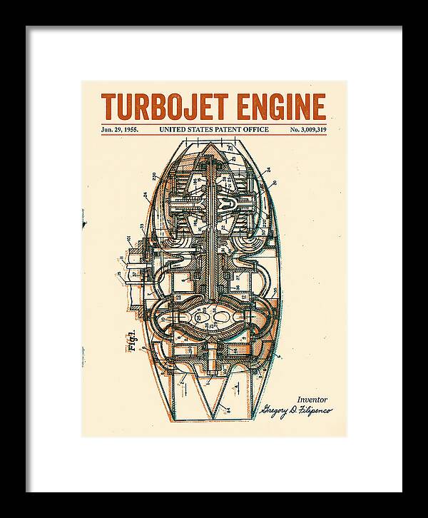 Turbojet Engine Retro Patent Us3009319