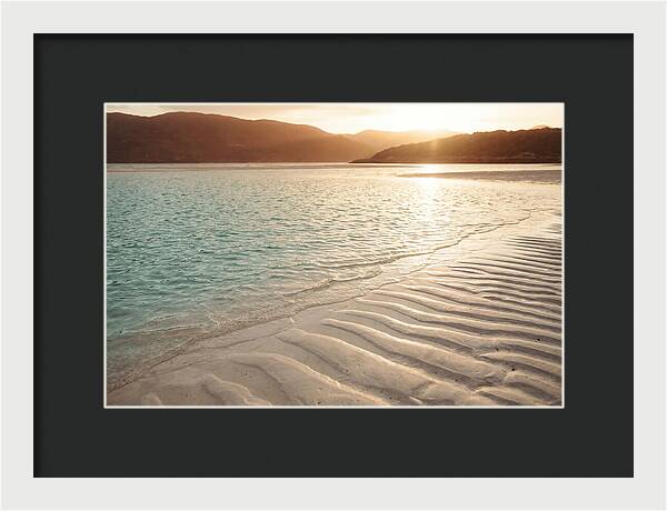 Turquoise Shallow Water Over White Sand