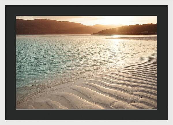 Turquoise Shallow Water Over White Sand