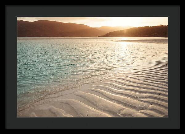 Turquoise Shallow Water Over White Sand
