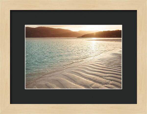 Turquoise Shallow Water Over White Sand