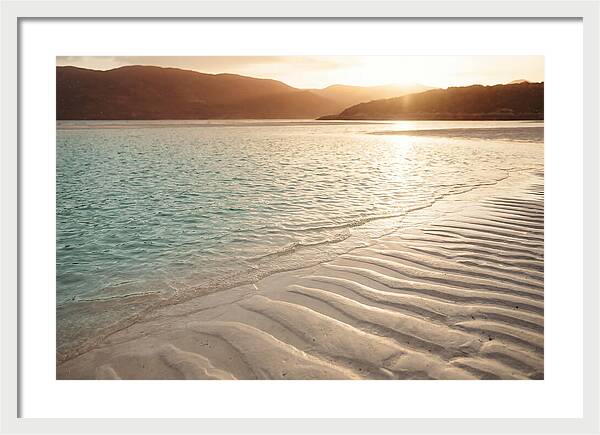 Turquoise Shallow Water Over White Sand