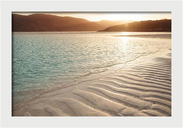 Turquoise Shallow Water Over White Sand
