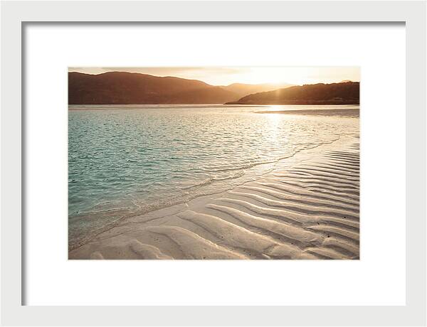 Turquoise Shallow Water Over White Sand