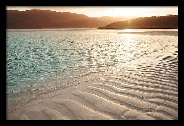 Turquoise Shallow Water Over White Sand