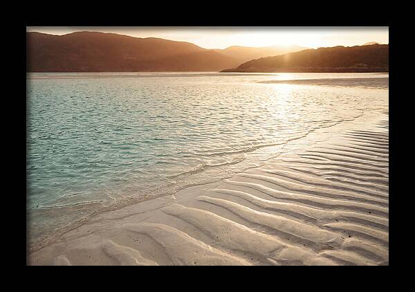 Turquoise Shallow Water Over White Sand