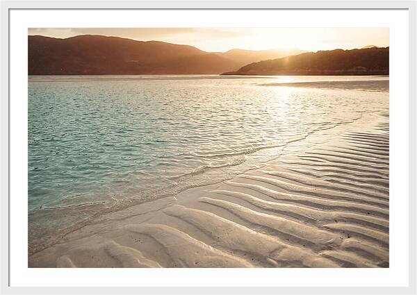 Turquoise Shallow Water Over White Sand