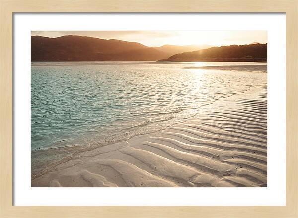 Turquoise Shallow Water Over White Sand