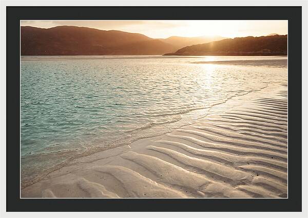 Turquoise Shallow Water Over White Sand