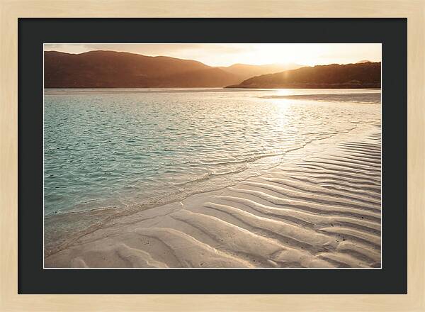 Turquoise Shallow Water Over White Sand