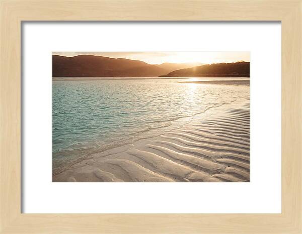 Turquoise Shallow Water Over White Sand