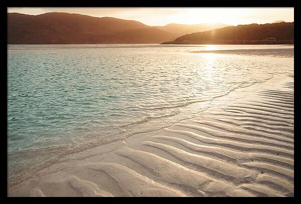 Turquoise Shallow Water Over White Sand