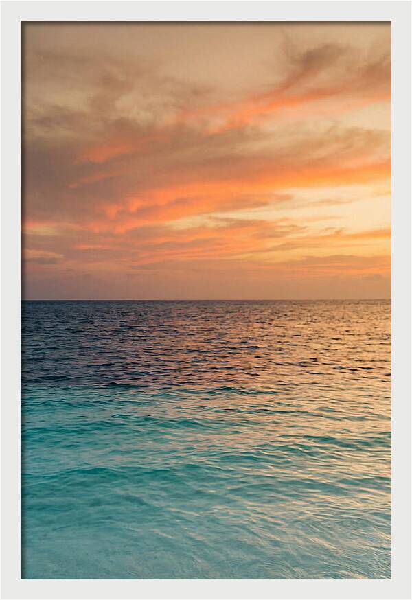 Turquoise Shallows At Sunset