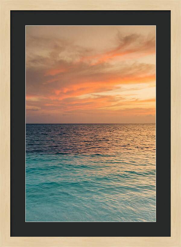 Turquoise Shallows At Sunset