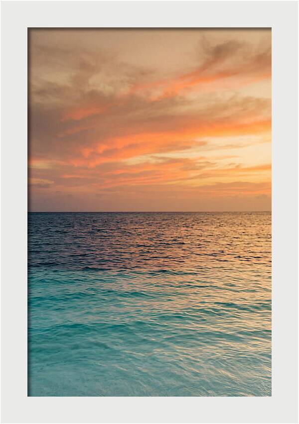 Turquoise Shallows At Sunset