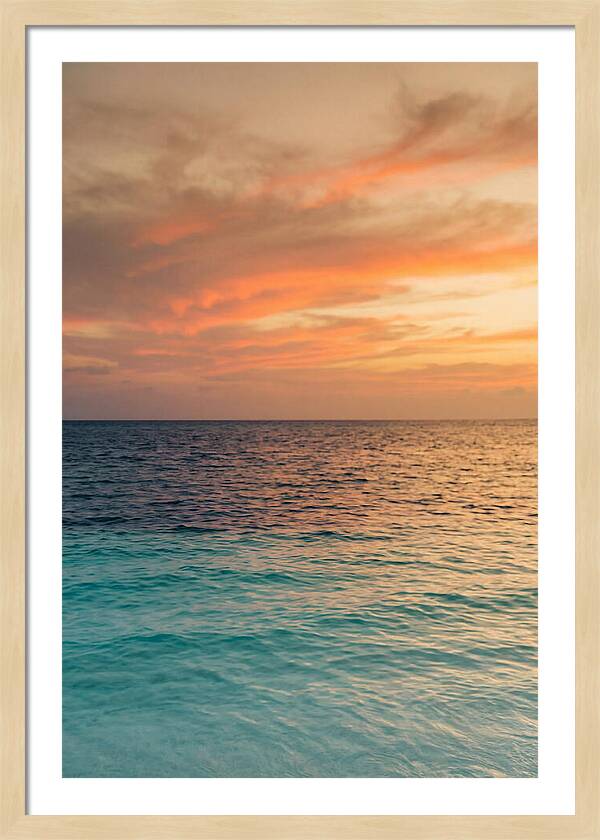 Turquoise Shallows At Sunset