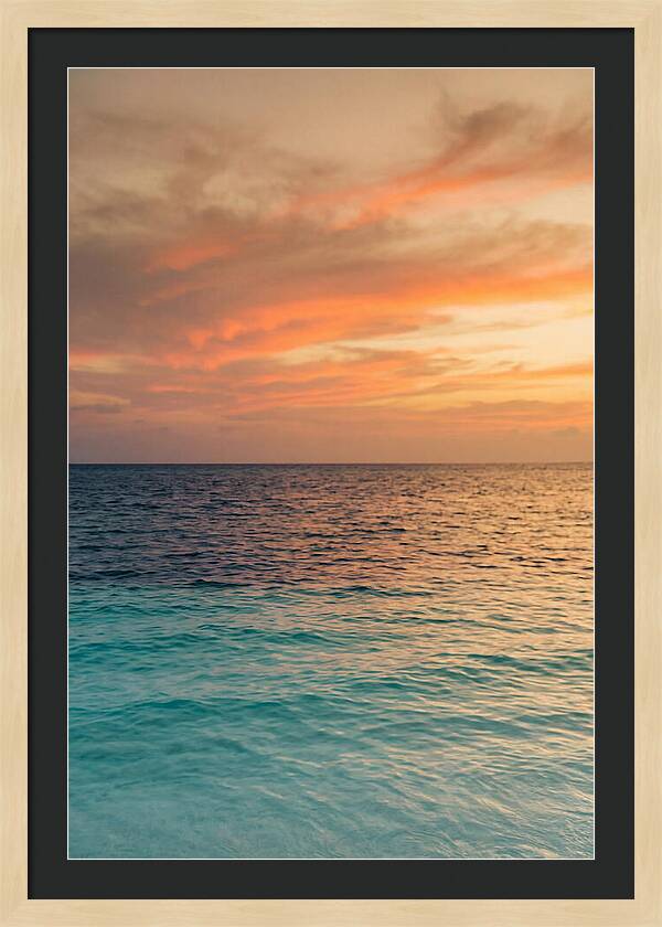 Turquoise Shallows At Sunset