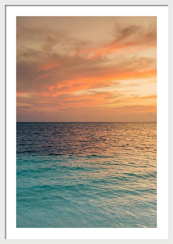 Turquoise Shallows At Sunset