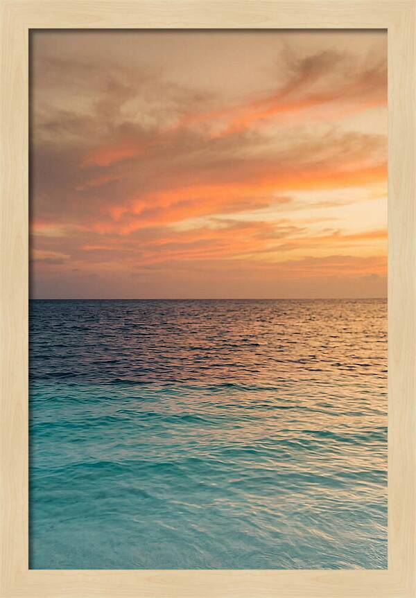 Turquoise Shallows At Sunset