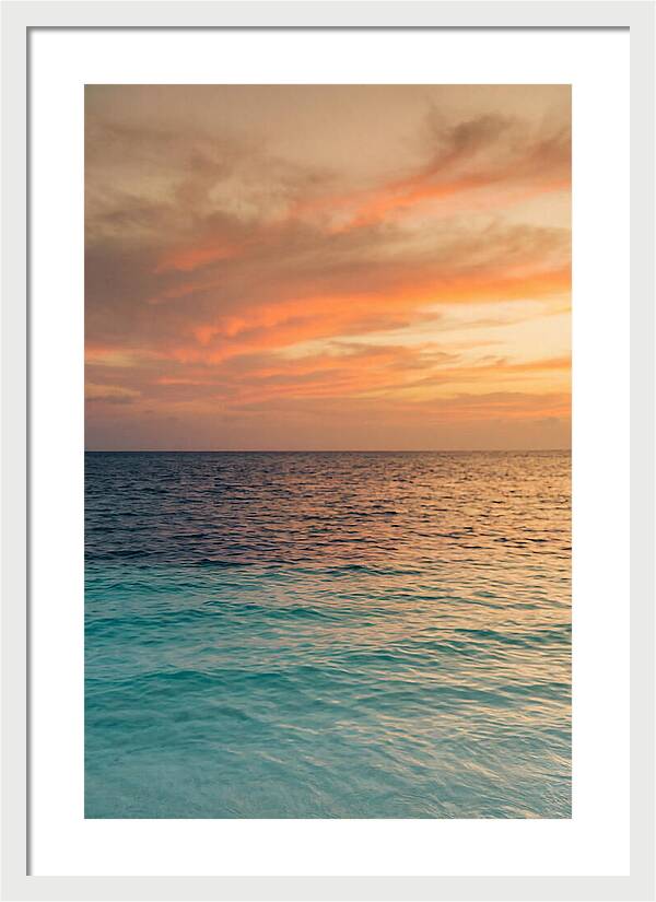 Turquoise Shallows At Sunset