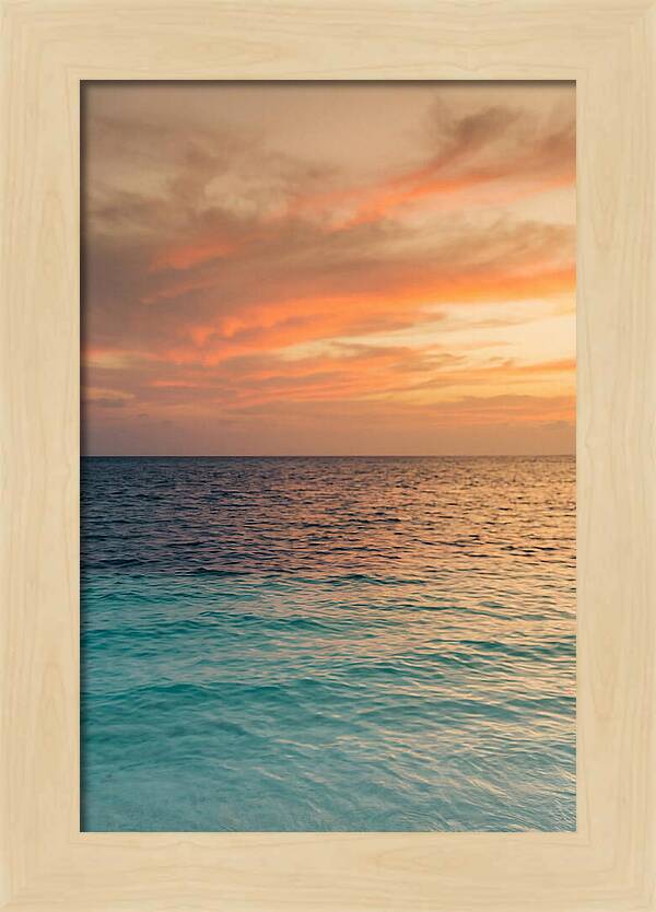 Turquoise Shallows At Sunset