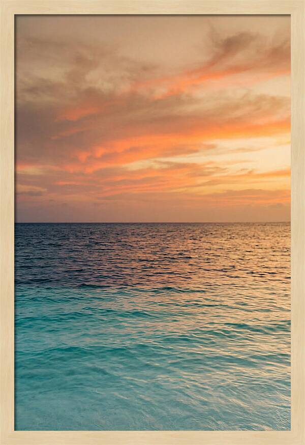 Turquoise Shallows At Sunset