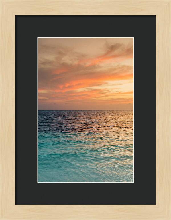 Turquoise Shallows At Sunset