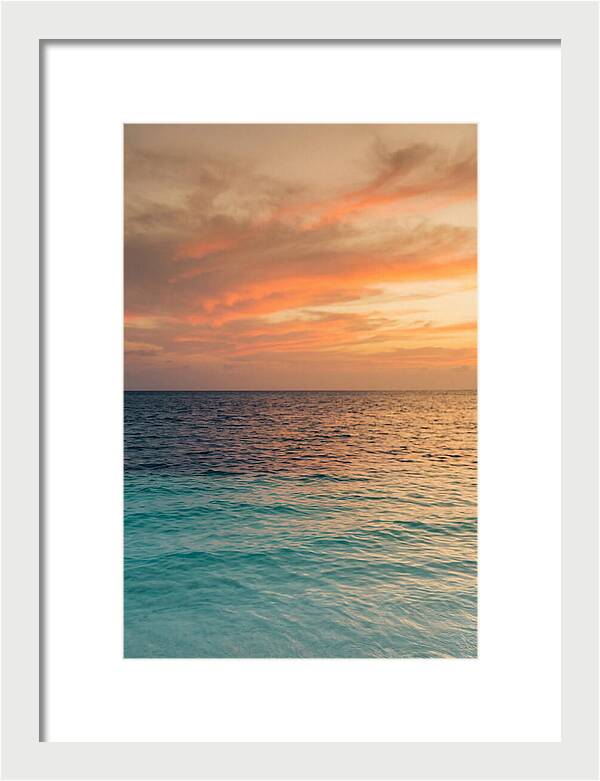 Turquoise Shallows At Sunset