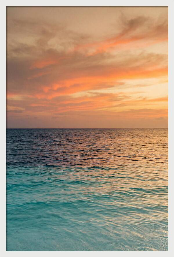 Turquoise Shallows At Sunset
