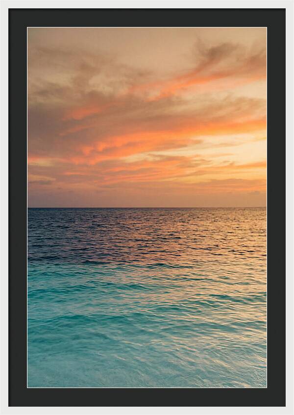 Turquoise Shallows At Sunset