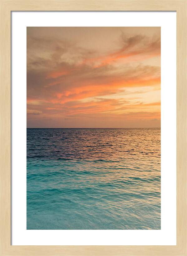 Turquoise Shallows At Sunset