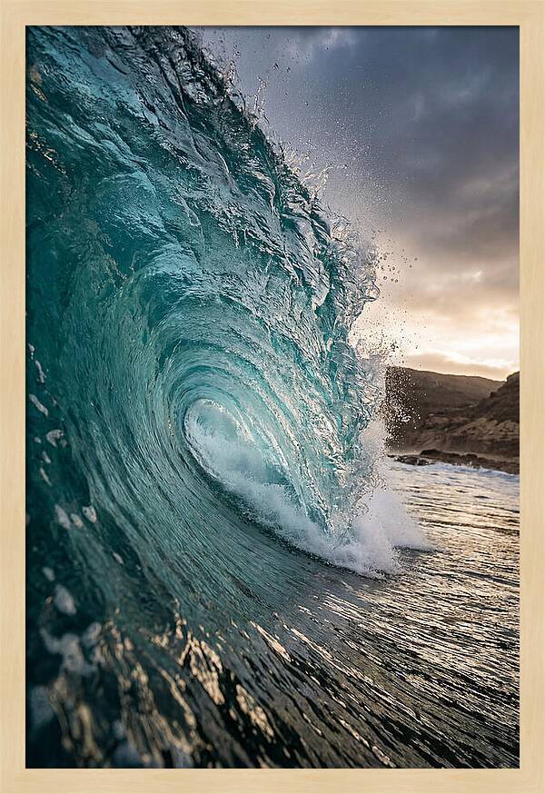 Turquoise Wave Cresting