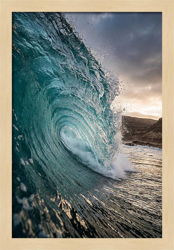 Turquoise Wave Cresting