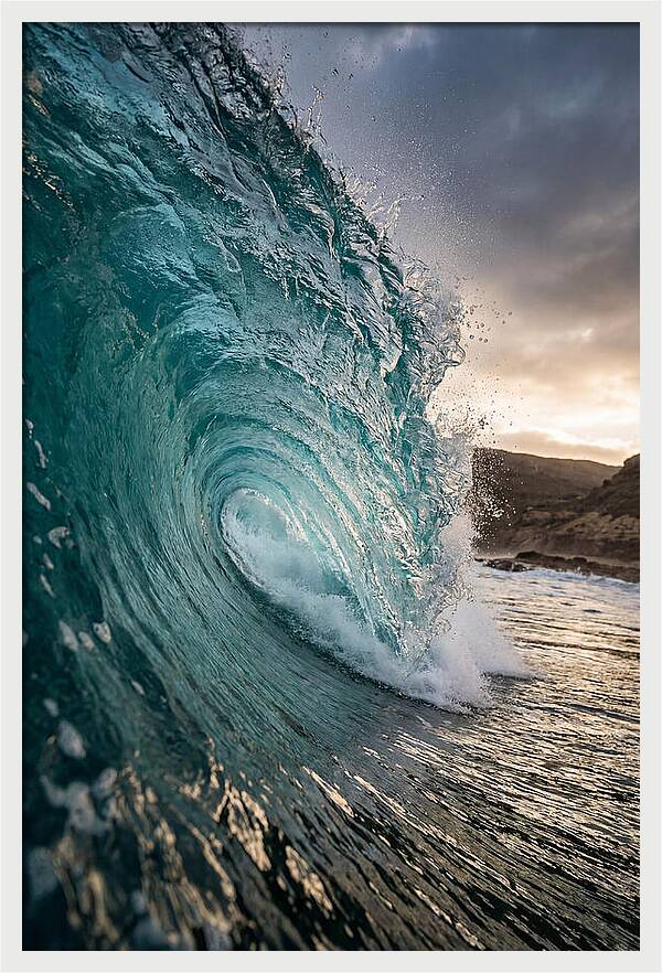 Turquoise Wave Cresting