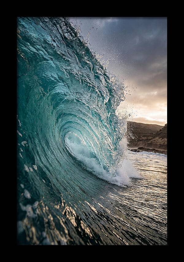 Turquoise Wave Cresting