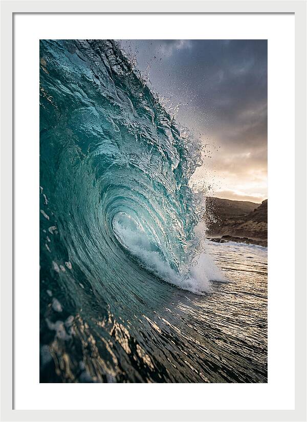 Turquoise Wave Cresting