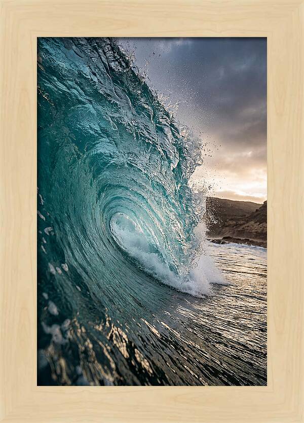 Turquoise Wave Cresting