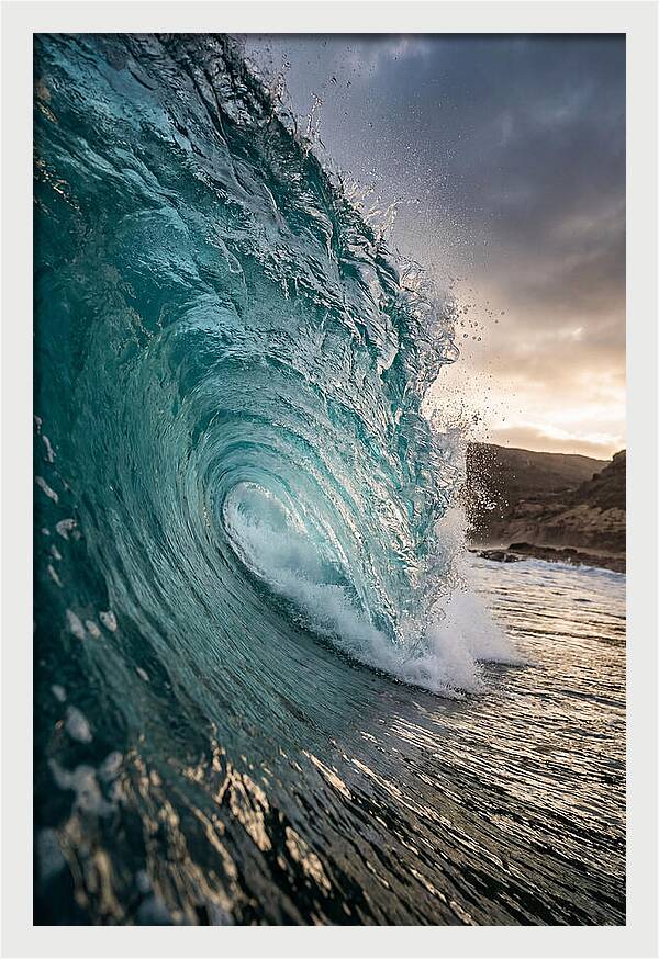 Turquoise Wave Cresting