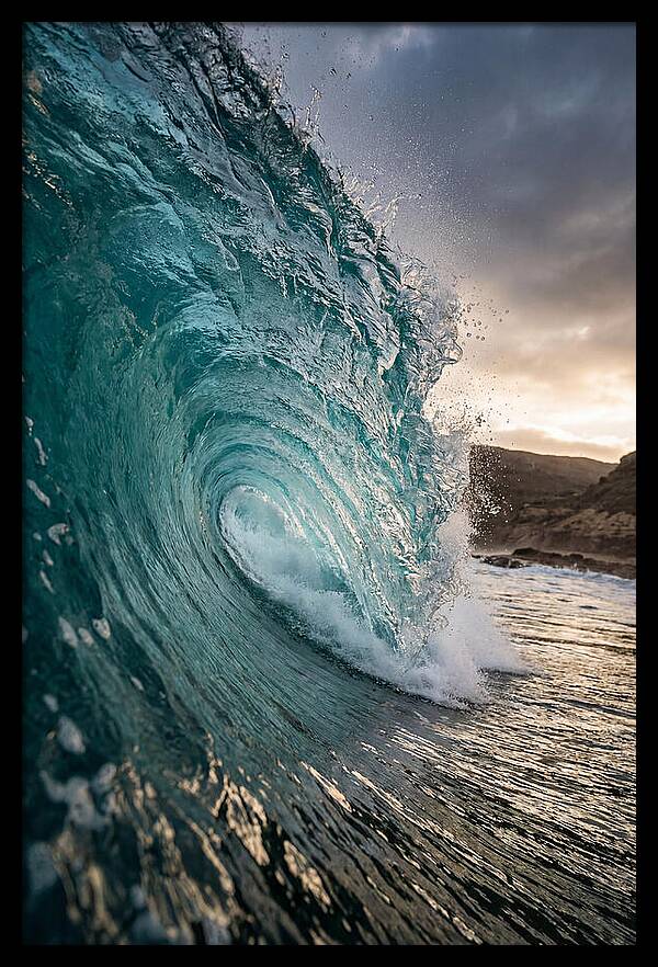 Turquoise Wave Cresting