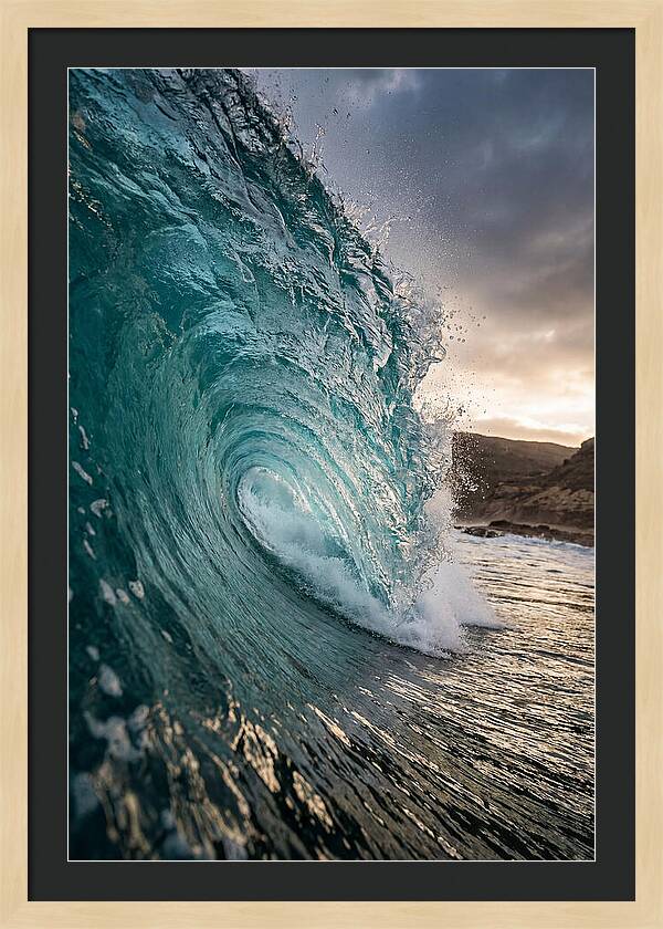 Turquoise Wave Cresting