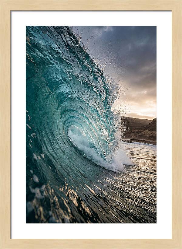 Turquoise Wave Cresting