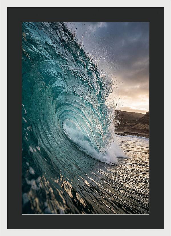 Turquoise Wave Cresting