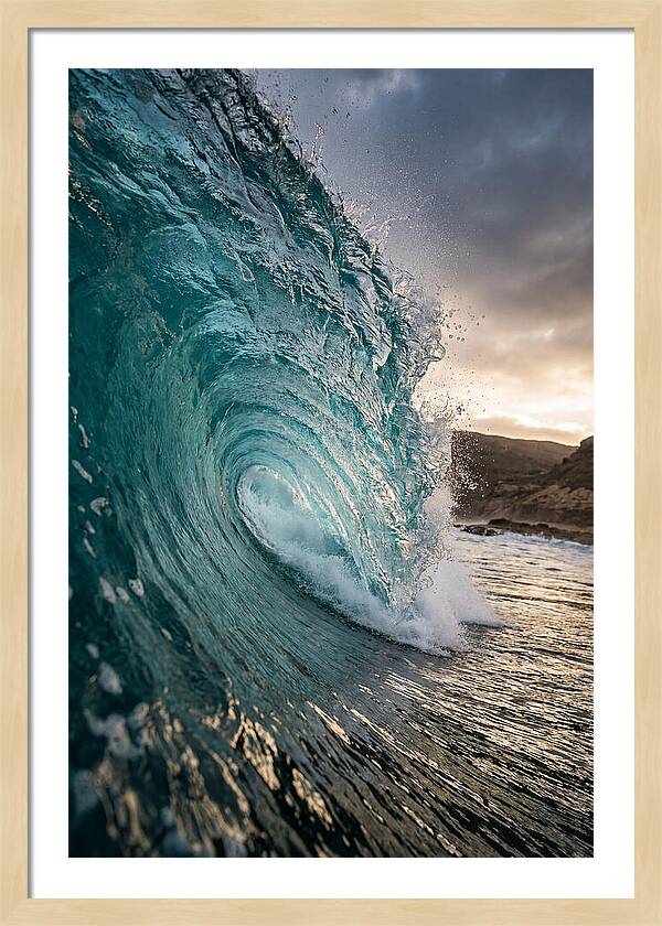 Turquoise Wave Cresting