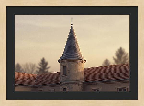 Turret Against Soft Sunset