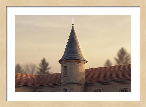 Turret Against Soft Sunset